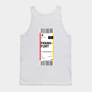 Frankfurt boarding pass Tank Top